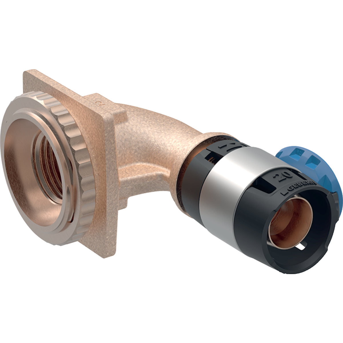 Geberit FlowFit Elbow Tap Connector 90° for Concealed Cistern Rp