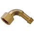 Brass 90 Deg Elbow Coned SW F.I. BSPP x Hose Tail