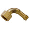 Brass 90 Deg Elbow Coned SW F.I. BSPP x Hose Tail 8mm size