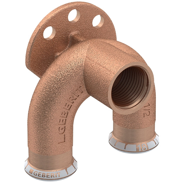 Mapress Copper Double Elbow Tap Connector 90