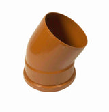 FloPlast 6D164 Single Socket 30 Deg Bend 160mm in terracotta 160mm size