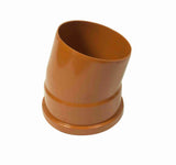 FloPlast 6D167 Single Socket 15 Deg Bend 160mm in terracotta 160mm size