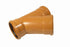 FloPlast 6D211 45 Deg Equal Junction Tpl Sock 160x110mm in terracotta 160mm size