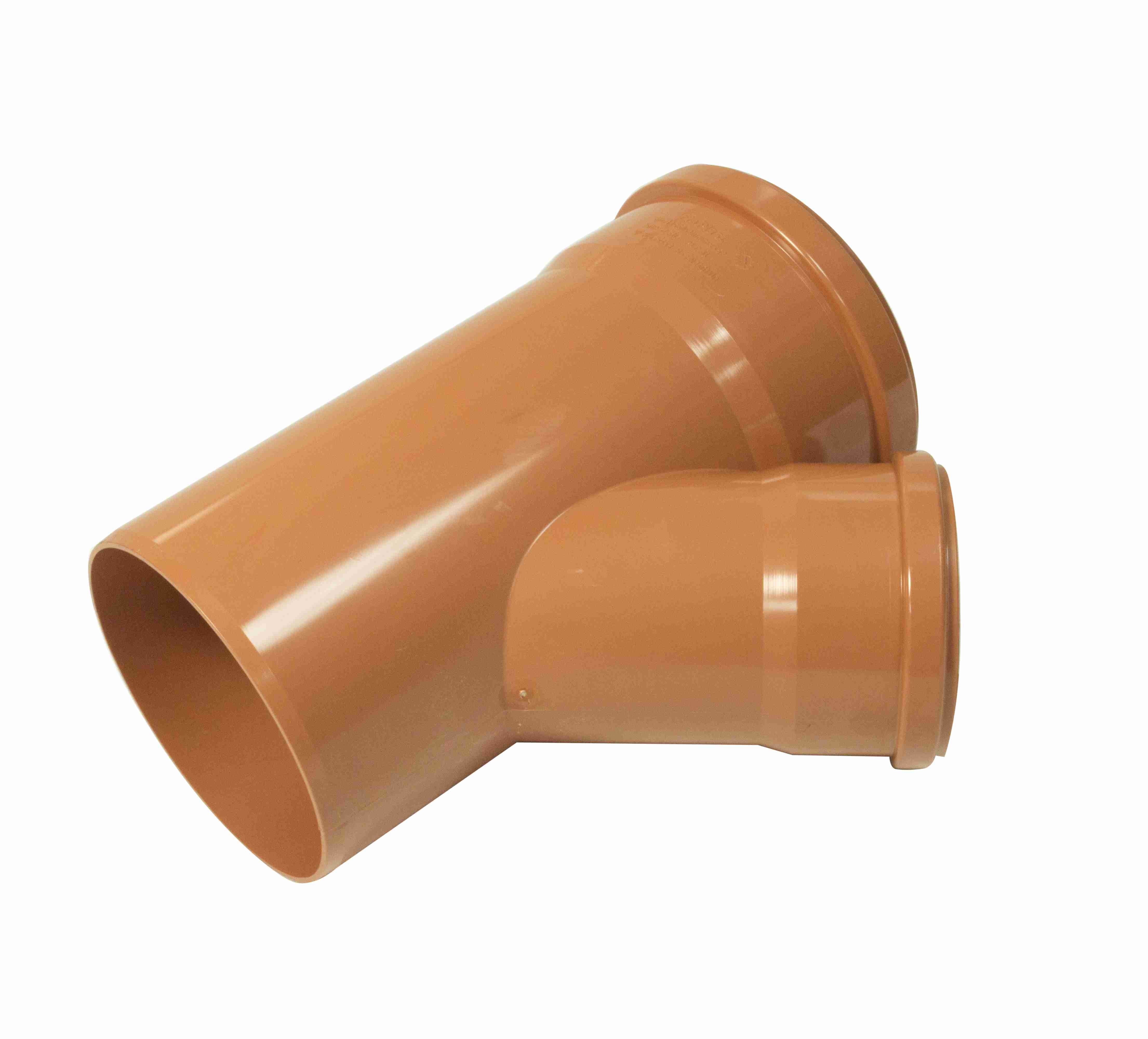 FloPlast 6D218 45 Deg Unequal Junction Tpl Sock 160x110mm