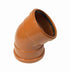 FloPlast 6D563 Double Socket 45 Deg Bend 160mm in terracotta 160mm size