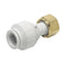 JG Speedfit White Straight Tap Connector