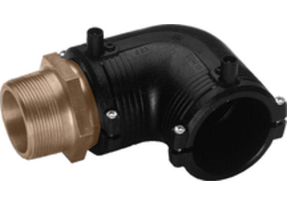 GF ELGEF Transition 90 Elbow PE-Brass Male Thread