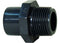 GF PVC-U Adapter Socket Nipple in grey 1/2" size
