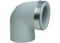 GF CPVC Elbow 90 Socket BSP in grey 63mm size