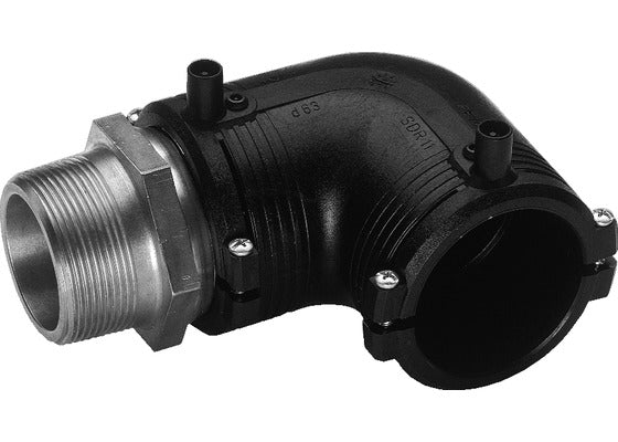 GF ELGEF Transition 90 Elbow PE-St.St. Male Thread