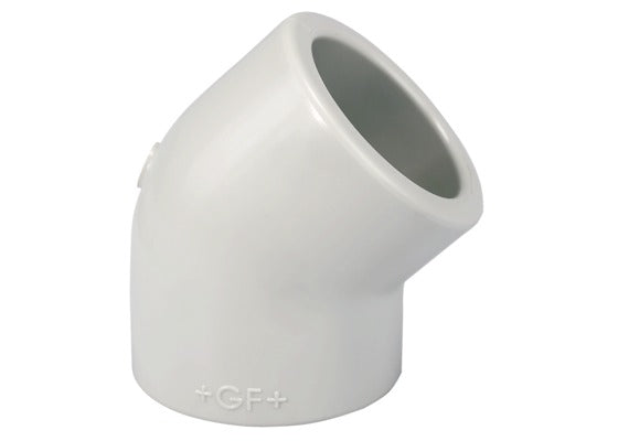 GF PROGEF Elbow 45/Socket Fusion in cream 50mm size