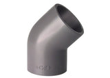 GF ABS Elbow 45° in grey 1/2" size