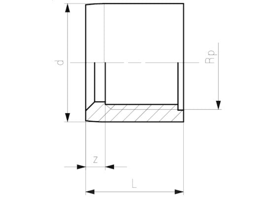 +GF+ ABS Red Bush St PN15 1" - 1/2"