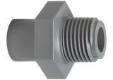 GF ABS  Adaptor Socket Nipple in grey 16mm size