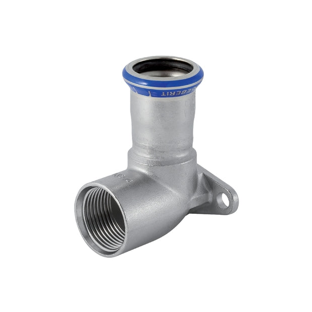 Mapress Stainless Steel Elbow Tap Connector 90° (Si-Free)