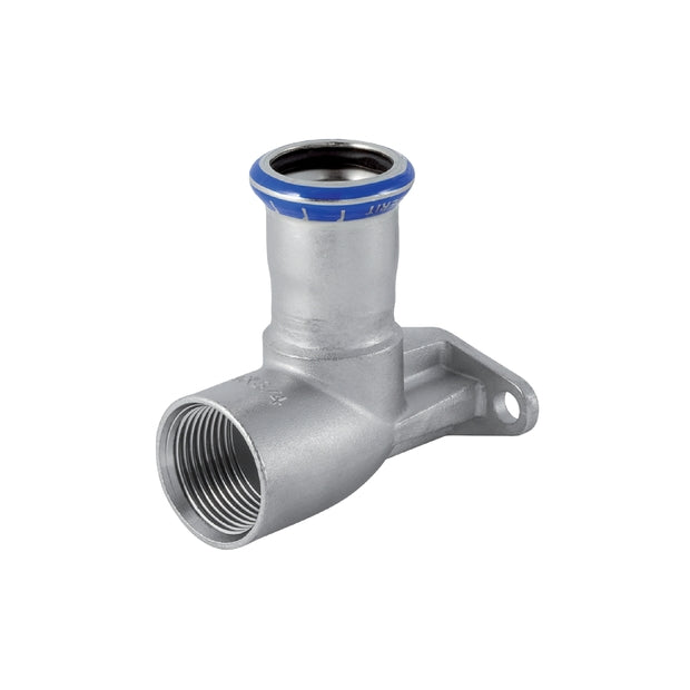 Mapress Stainless Steel T-Elbow Tap Connector 90° offset (Si-Free)