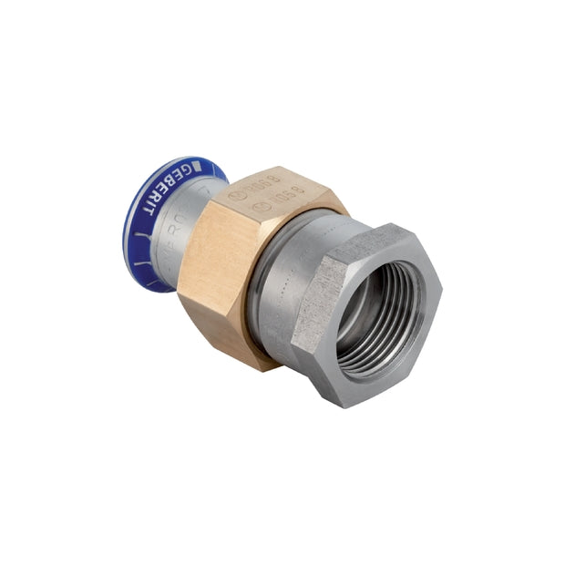 Mapress Stainless Steel Adaptor Union with Female Thread (Si-Free)