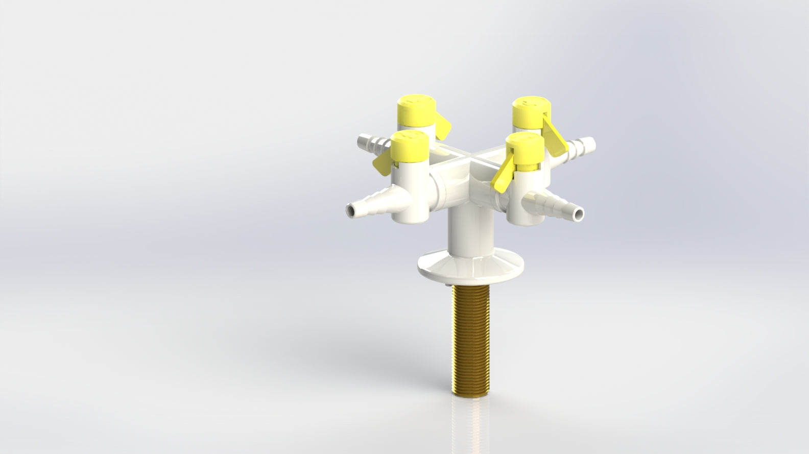 Arboles 4 Way Bench Mounted Droplever Gas Tap