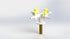 Arboles 4 Way Bench Mounted Droplever Gas Tap in white