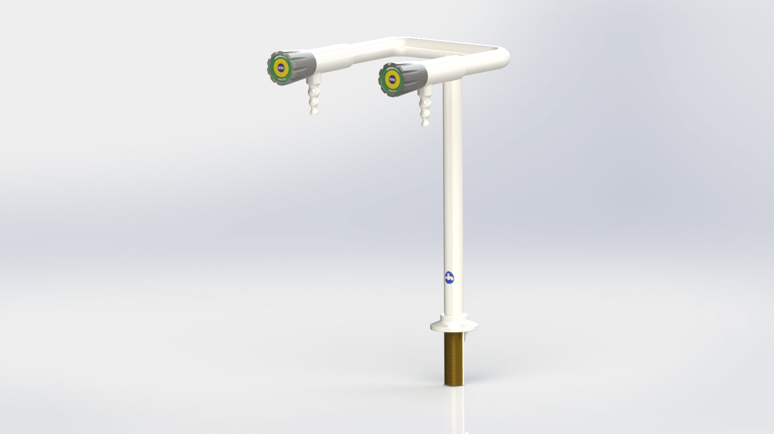 Arboles 2 Way Pillar Bib Tap Hot & Cold w/ Fixed Nozzle