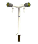 Arboles 2 Way Pillar Bib Tap Hot & Cold w/ Fixed Nozzle in white