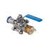 Geberit Mapress Ball Valve, NPW, with Actuator Lever, Flanged