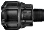 Philmac Male Adaptors in black 63mm size