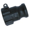 PP Female Threaded Plug NPT in black 2" size