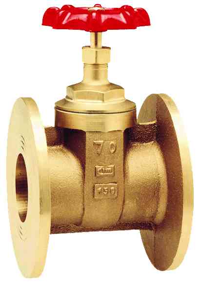 ART335 Flanged Bronze Gate Valve Drilled PN16