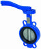 ART120 Ductile Iron Wafer Butterfly Valve in blue 6" size