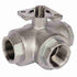 ART87 3 Way 'T' Port Brass Ball Valve BSP Parallel