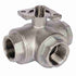 ART87 3 Way 'T' Port Brass Ball Valve BSP Parallel