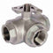 ART88 3 Way 'L' Port Brass Ball Valve BSP Parallel