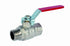 ART46 Red 2 Piece Brass Ball Valve BSP Parallel