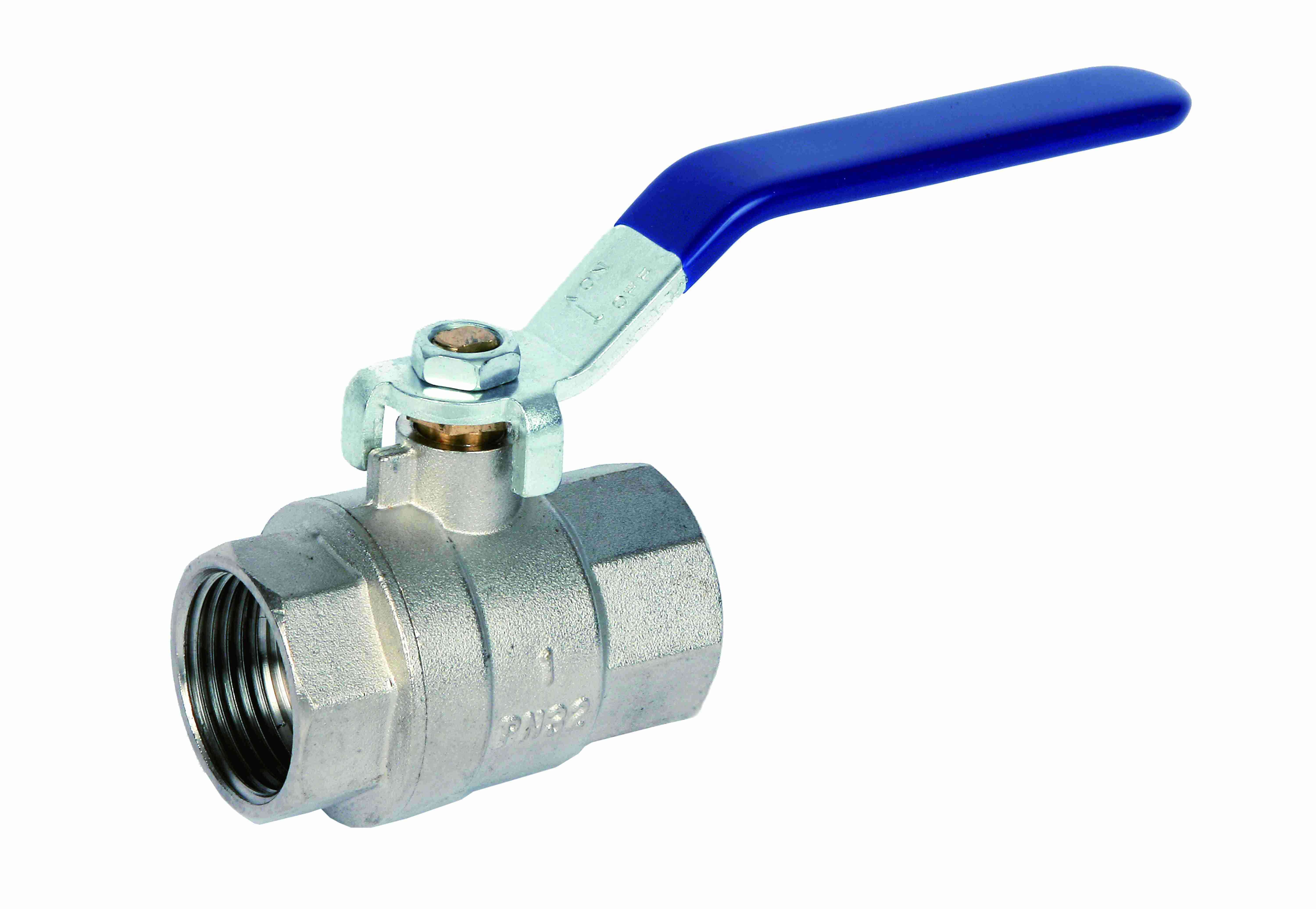 ART54 Blue 2 Piece Brass Ball Valve  BSP Parallel