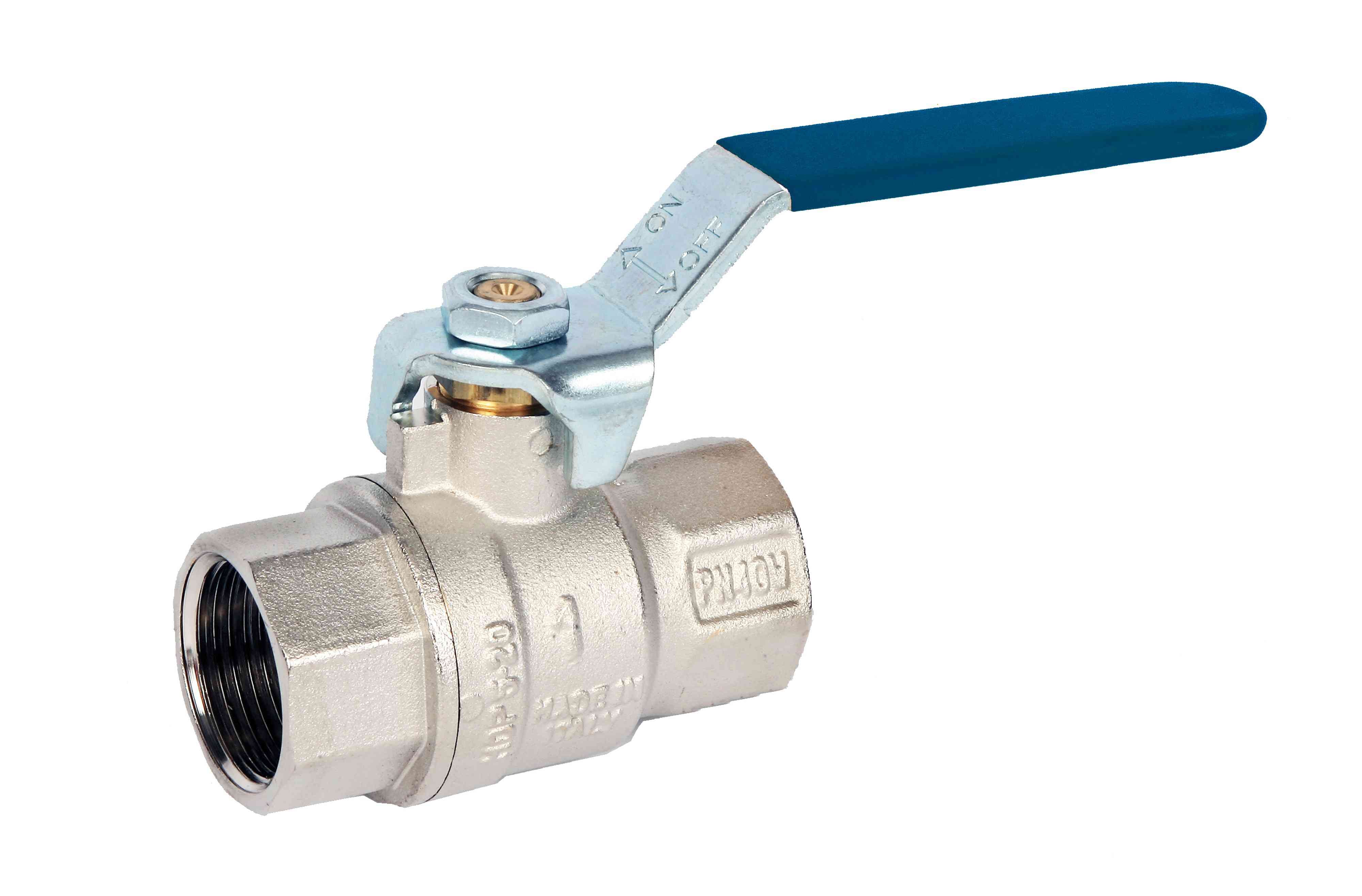 ART45P Blue 2 Piece Brass Ball Valve BSP Parallel Blue
