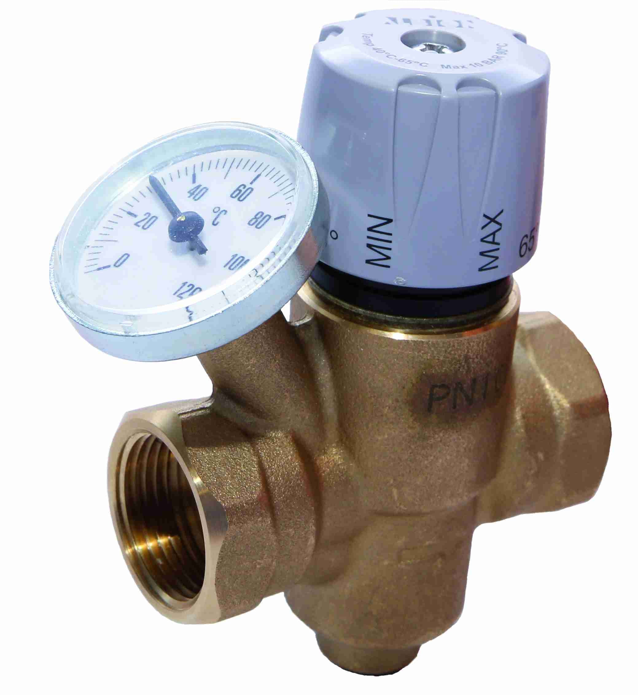 Albion 3/4" Art 31 BSPP Female DZR Brass Thermal Balancing Valve c/w Temp
Gauge WRAS