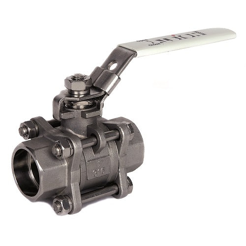 ART903 SW 3 Piece St.St. Ball Valve Socket Weld