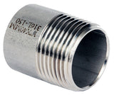 ARTWN Stainless Steel Weld Nipple in silver 4" size
