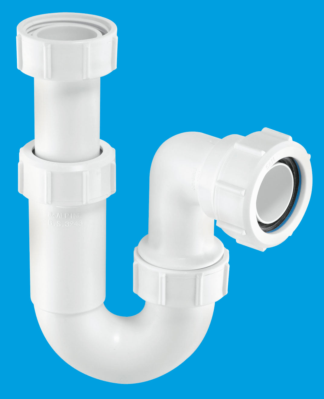 McAlpine 1 1/4" Adjustable Inlet Swivel 'P' Trap