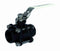 ART803 3 Piece Carbon Steel Ball Valve BSP Taper in silver 3" size