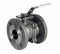 ART926 2 Piece St.St. Ball Valve Flanged in silver 1 1/2" size