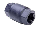 BLK PP Check Valve Threaded in blue 1" size