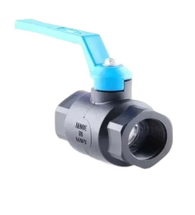 BLK PP Ice Ball Valve Threaded