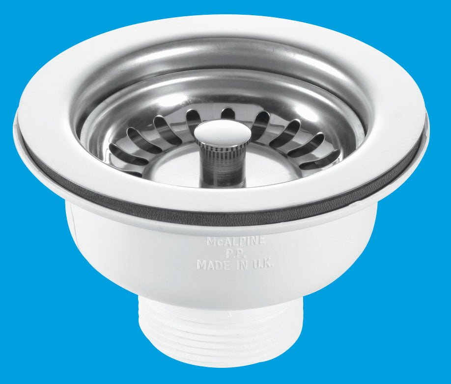 McAlpine 1 1/2" Basket Strainer  Stemball Plug