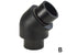 GF Cool-Fit 2.0 Pre-Insulated 45 Elbow d140/ D200 in black 140mm size
