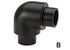 GF Cool-Fit 2.0 Pre-Insulated 90 Elbow d140/ D200 in black 140mm size