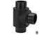 GF Cool-Fit 2.0 Pre-Insulated Equal Tee d140/ D200 in black 140mm size