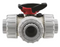 Durapipe Corzan TKD 3 Way Ball Valve L Port FPM