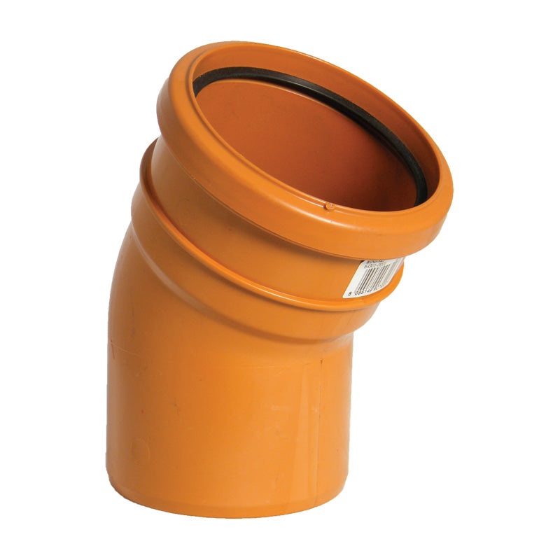 FloPlast D164 30 Degree Bend Single Socket 110mm